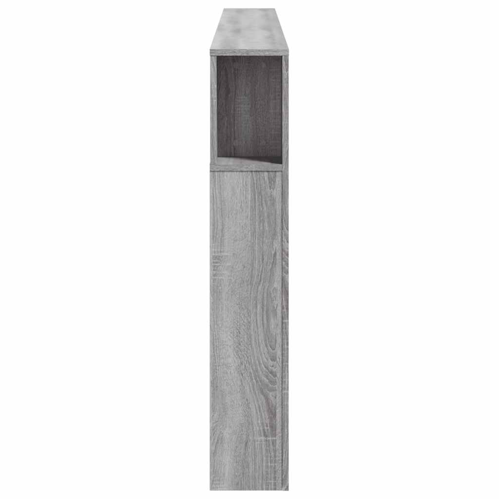 Κεφαλάρι Κρεβατιού με LED Γκρι Sonoma 220x18,5x103,5 εκ - Pakobazaar