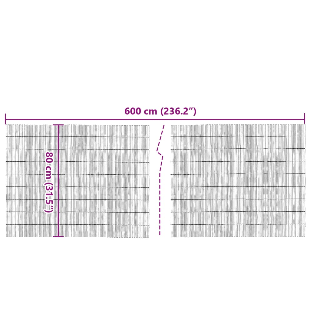 Καλαμωτή 600x80 εκ. Μπαμπού