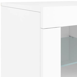 Μπουφές με Φώτα LED Λευκός 162 x 37 x 67 εκ.