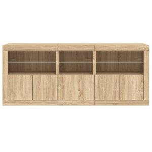 Ντουλάπι με LED Sonoma Δρυς 162x37x67 εκ.