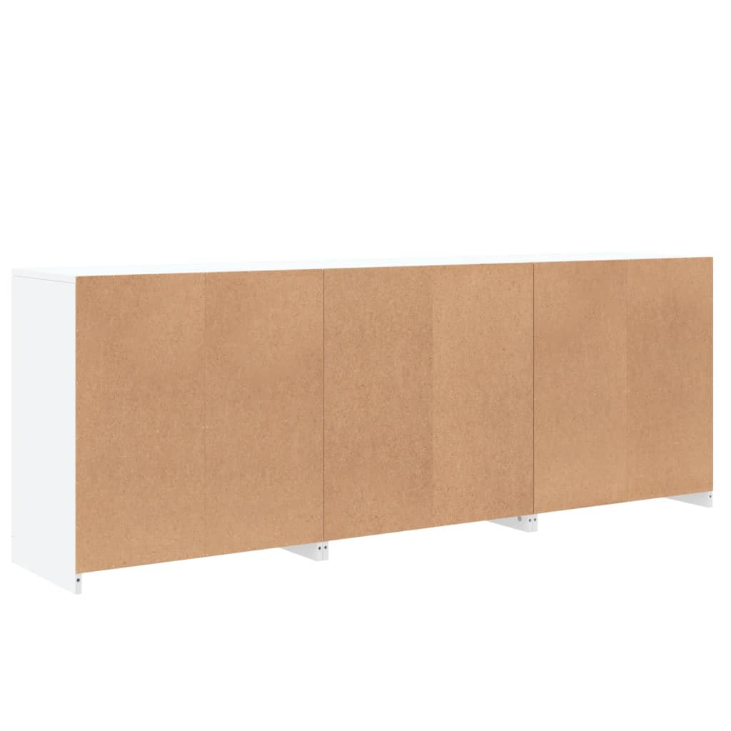 Μπουφές με Φώτα LED Λευκός 181,5 x 37 x 67 εκ.