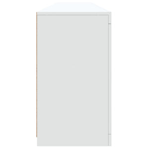 Μπουφές με Φώτα LED Λευκός 202 x 37 x 67 εκ.