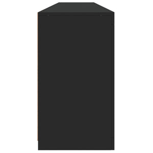 Μπουφές με Φώτα LED Μαύρος 202 x 37 x 67 εκ.