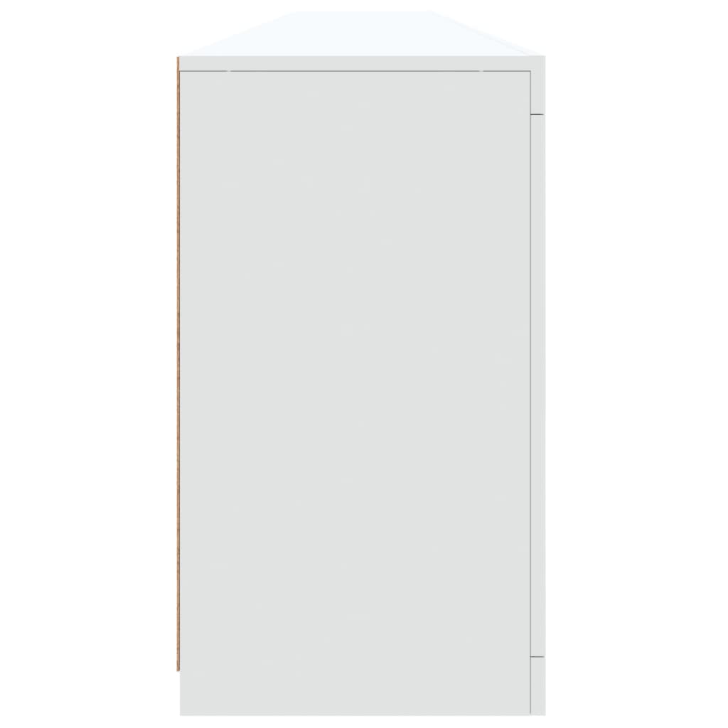 Μπουφές με Φώτα LED Λευκός 283x37x67 εκ.