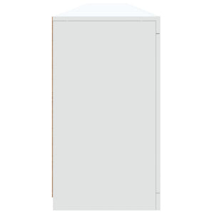 Μπουφές με Φώτα LED Λευκός 283x37x67 εκ.