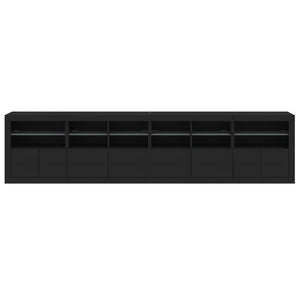 Μπουφές με LED Μαύρος 283 x 37 x 67 εκ.
