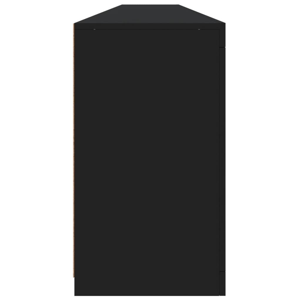 Μπουφές με LED Μαύρος 283 x 37 x 67 εκ.