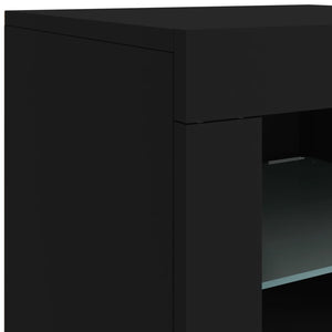 Μπουφές με LED Μαύρος 283 x 37 x 67 εκ.