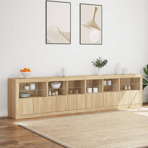 Μπουφές με LED Sonoma Δρυς 283 x 37 x 67 εκ.