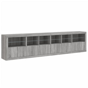 Μπουφές με LED Γκρι Sonoma 283 x 37 x 67 εκ.