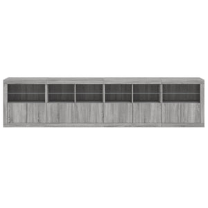 Μπουφές με LED Γκρι Sonoma 283 x 37 x 67 εκ.