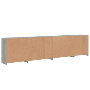 Μπουφές με LED Γκρι Sonoma 283 x 37 x 67 εκ.