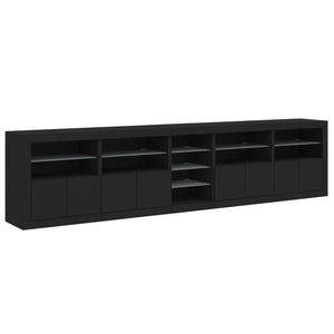 Μπουφές με LED Μαύρος 283 x 37 x 67 εκ.