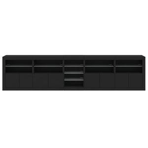 Μπουφές με LED Μαύρος 283 x 37 x 67 εκ.