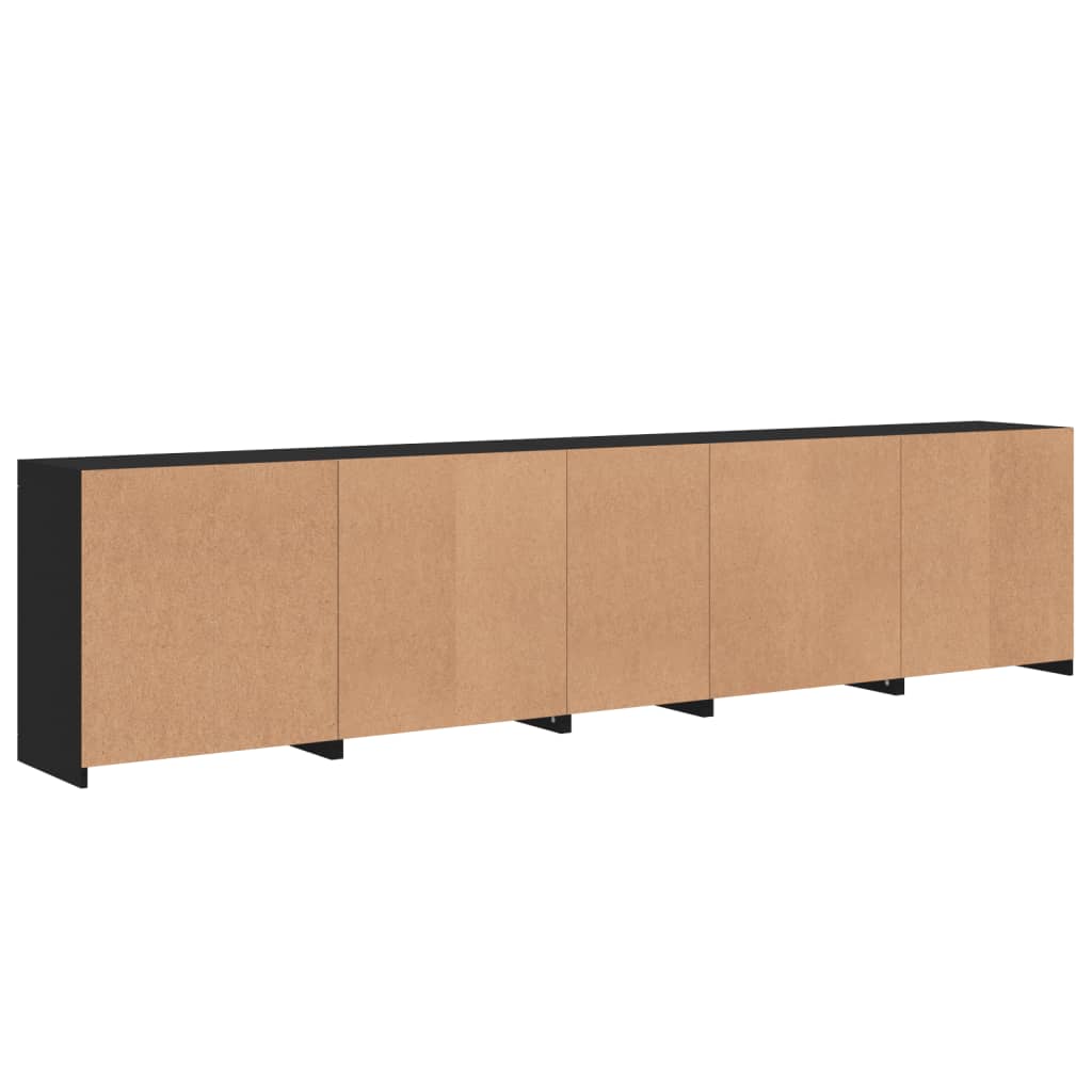 Μπουφές με LED Μαύρος 283 x 37 x 67 εκ.