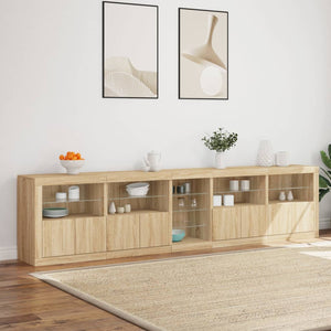 Μπουφές με LED Sonoma Δρυς 283 x 37 x 67 εκ.
