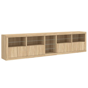 Μπουφές με LED Sonoma Δρυς 283 x 37 x 67 εκ.
