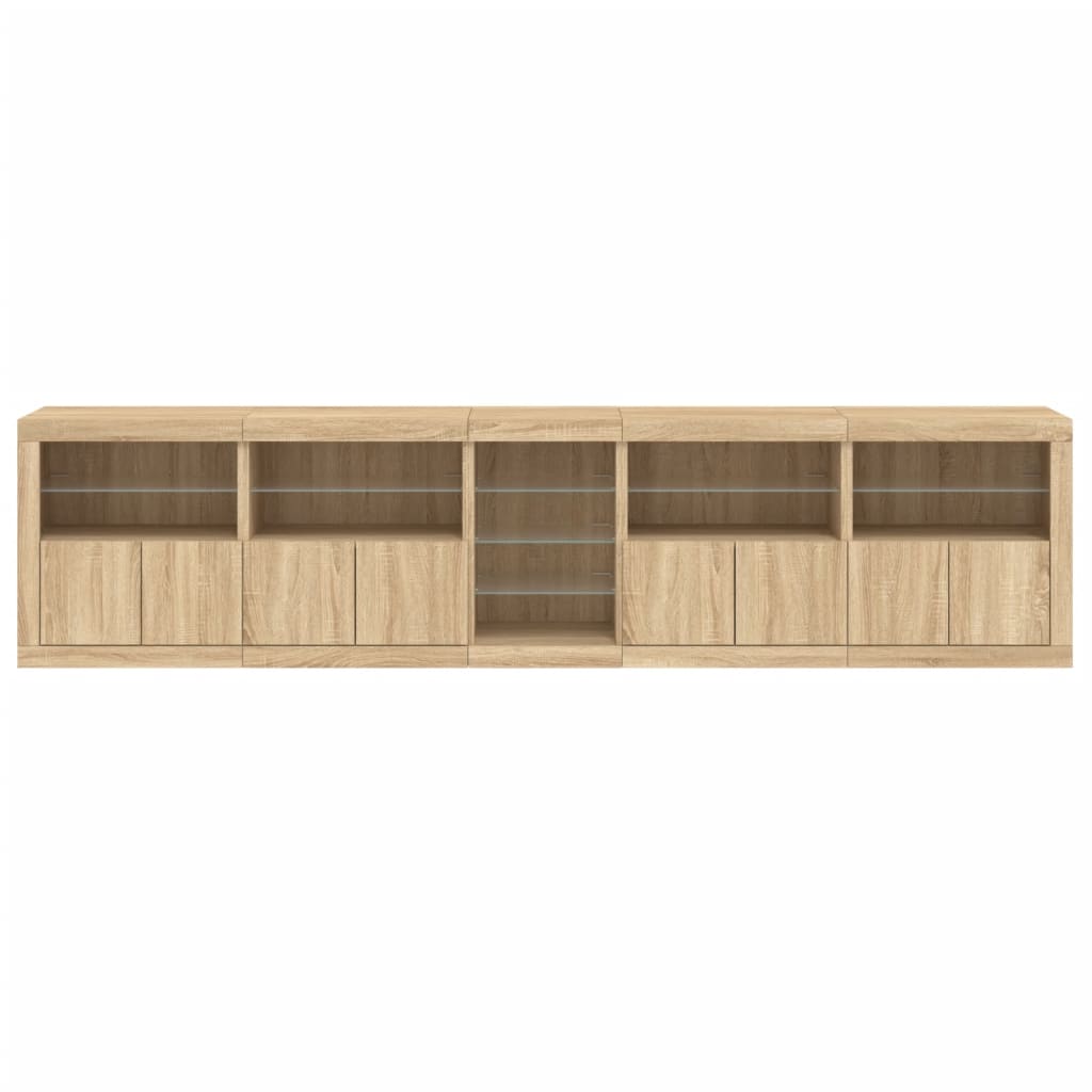 Μπουφές με LED Sonoma Δρυς 283 x 37 x 67 εκ.