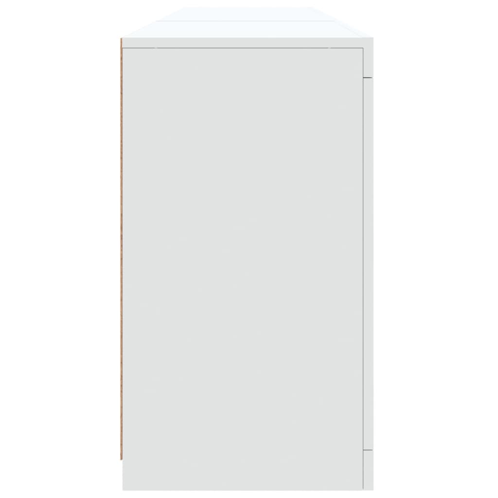 Μπουφές με Φώτα LED Λευκός 162 x 37 x 67 εκ.