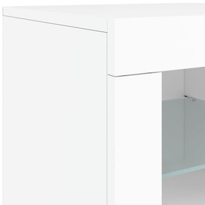 Μπουφές με Φώτα LED Λευκός 162 x 37 x 67 εκ.