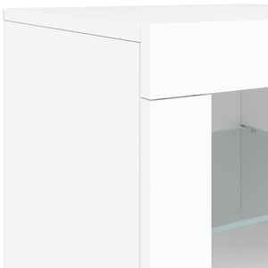 Μπουφές με Φώτα LED Λευκός 181,5 x 37 x 67 εκ.