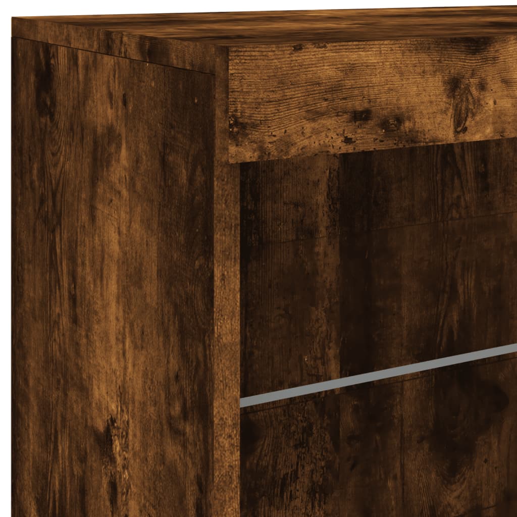 Μπουφές με LED Καπνιστή Δρυς 181,5 x 37 x 67 εκ. - Pakobazaar