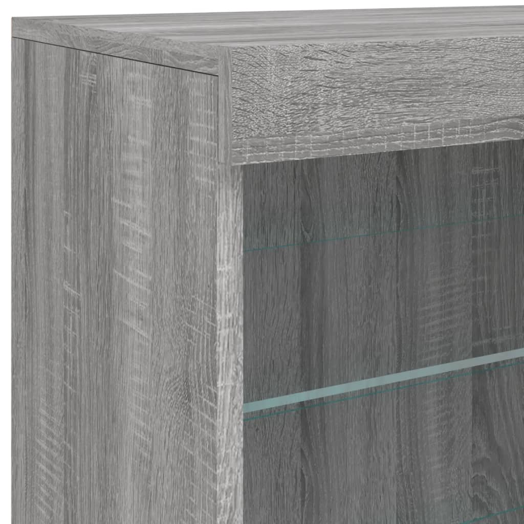 Μπουφές με LED Γκρι Sonoma 181,5 x 37 x 67 εκ. - Pakobazaar