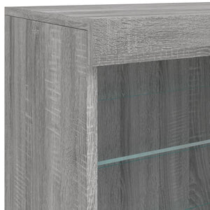 Μπουφές με LED Γκρι Sonoma 181,5 x 37 x 67 εκ. - Pakobazaar
