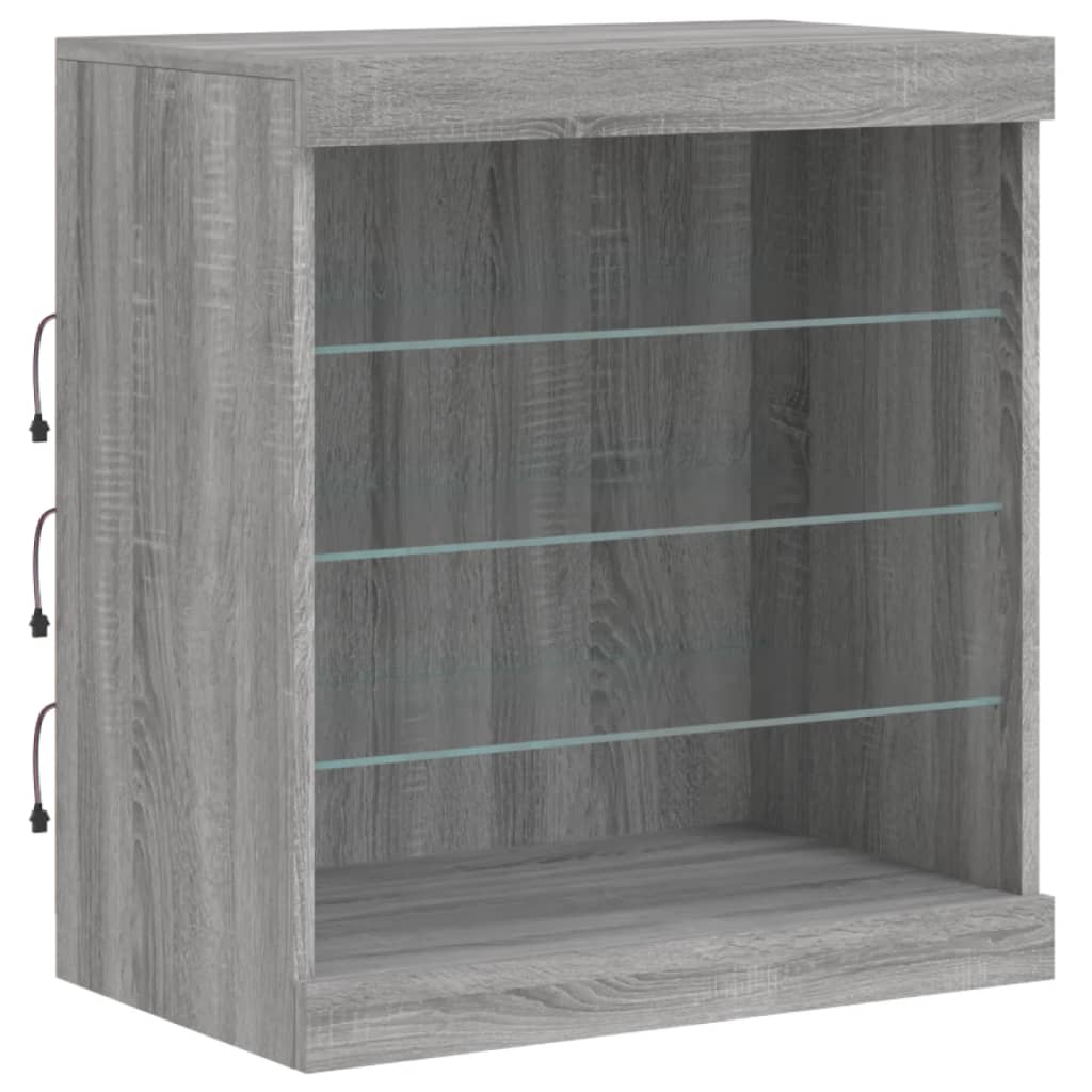 Μπουφές με LED Γκρι Sonoma 181,5 x 37 x 67 εκ. - Pakobazaar