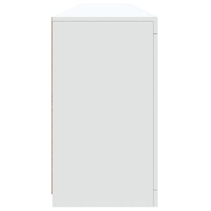 Μπουφές με Φώτα LED Λευκός 202 x 37 x 67 εκ.