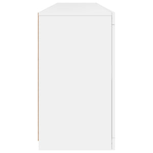 Μπουφές με Φώτα LED Λευκός 164 x 37 x 67 εκ.