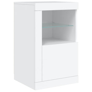 Μπουφές με Φώτα LED Λευκός 164 x 37 x 67 εκ.