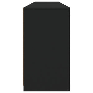Μπουφές με LED Μαύρος 164 x 37 x 67 εκ.