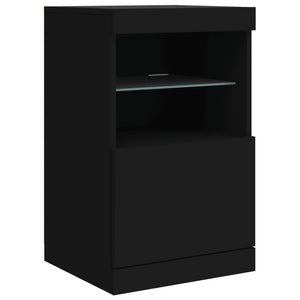 Μπουφές με LED Μαύρος 164 x 37 x 67 εκ.