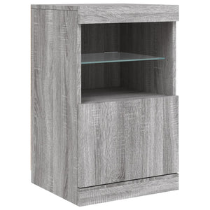 Μπουφές με LED Γκρι Sonoma 164 x 37 x 67 εκ. - Pakobazaar