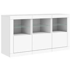 Μπουφές με LED Λευκός 123 x 37 x 67 εκ.