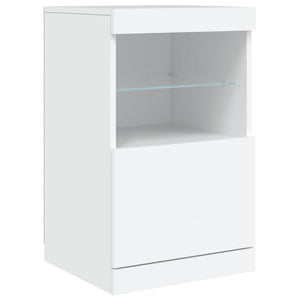 Μπουφές με LED Λευκός 123 x 37 x 67 εκ.
