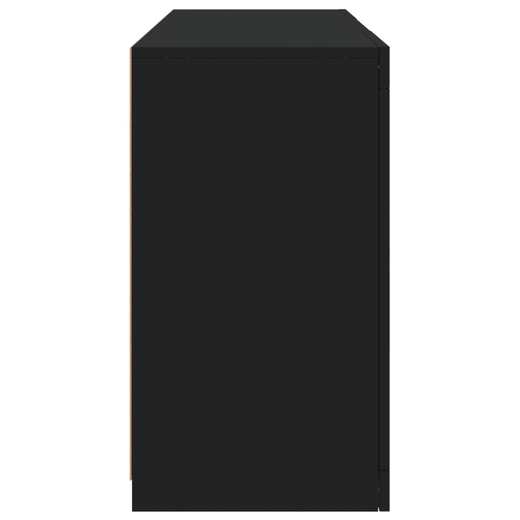 Μπουφές με LED Μαύρος 123 x 37 x 67 εκ. - Pakobazaar