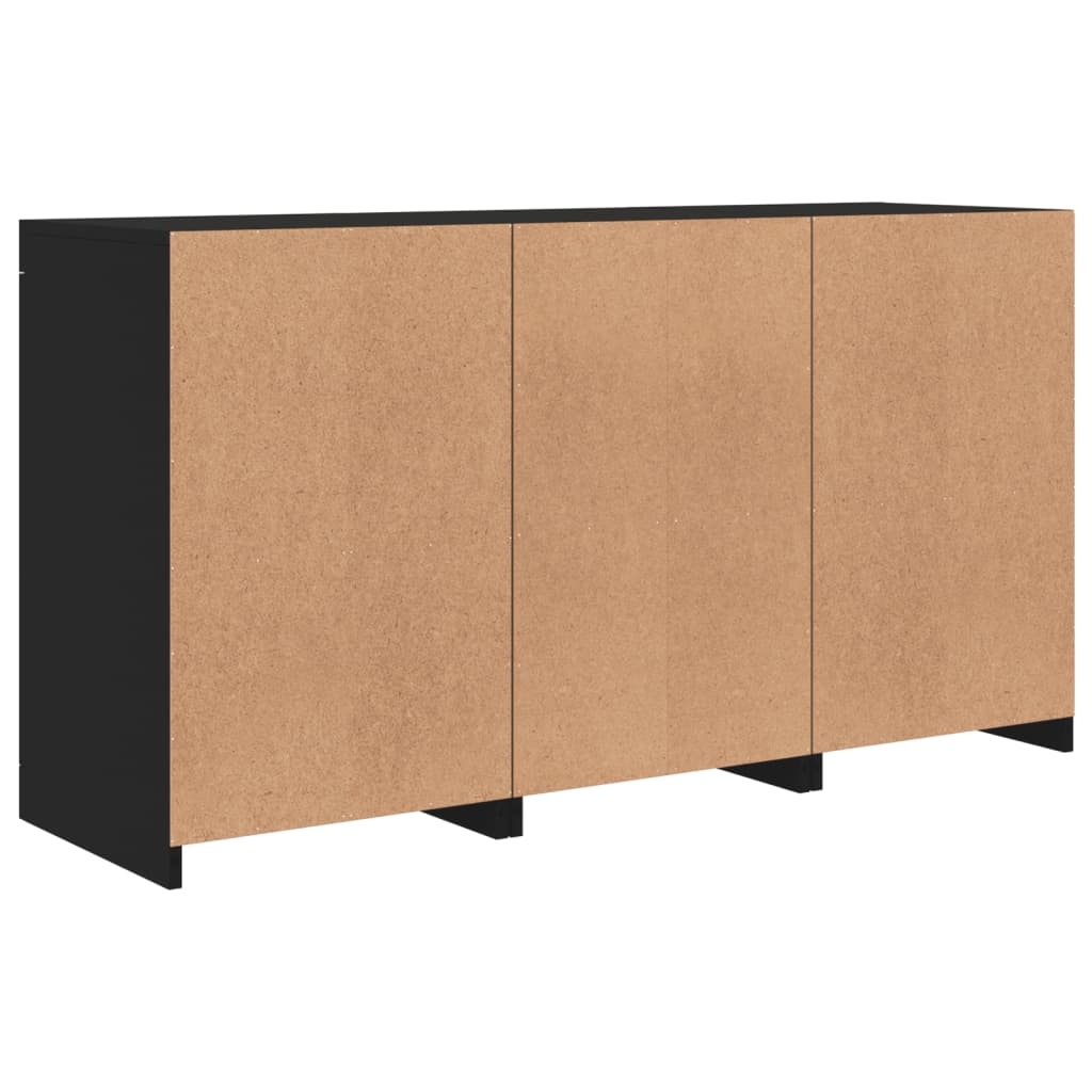 Μπουφές με LED Μαύρος 123 x 37 x 67 εκ. - Pakobazaar