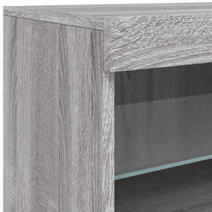 Μπουφές με LED Γκρι Sonoma 123 x 37 x 67 εκ. - Pakobazaar
