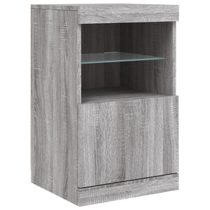 Μπουφές με LED Γκρι Sonoma 123 x 37 x 67 εκ. - Pakobazaar