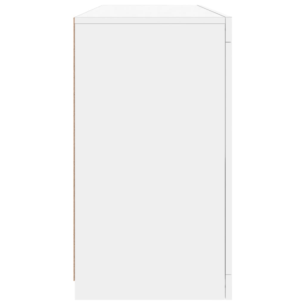 Μπουφές με Φώτα LED Λευκός 142,5 x 37 x 67 εκ.
