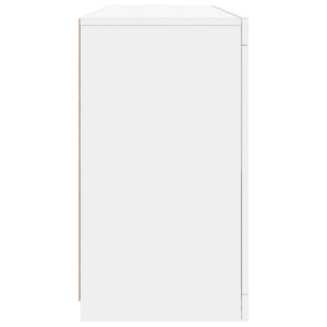 Μπουφές με Φώτα LED Λευκός 142,5 x 37 x 67 εκ.