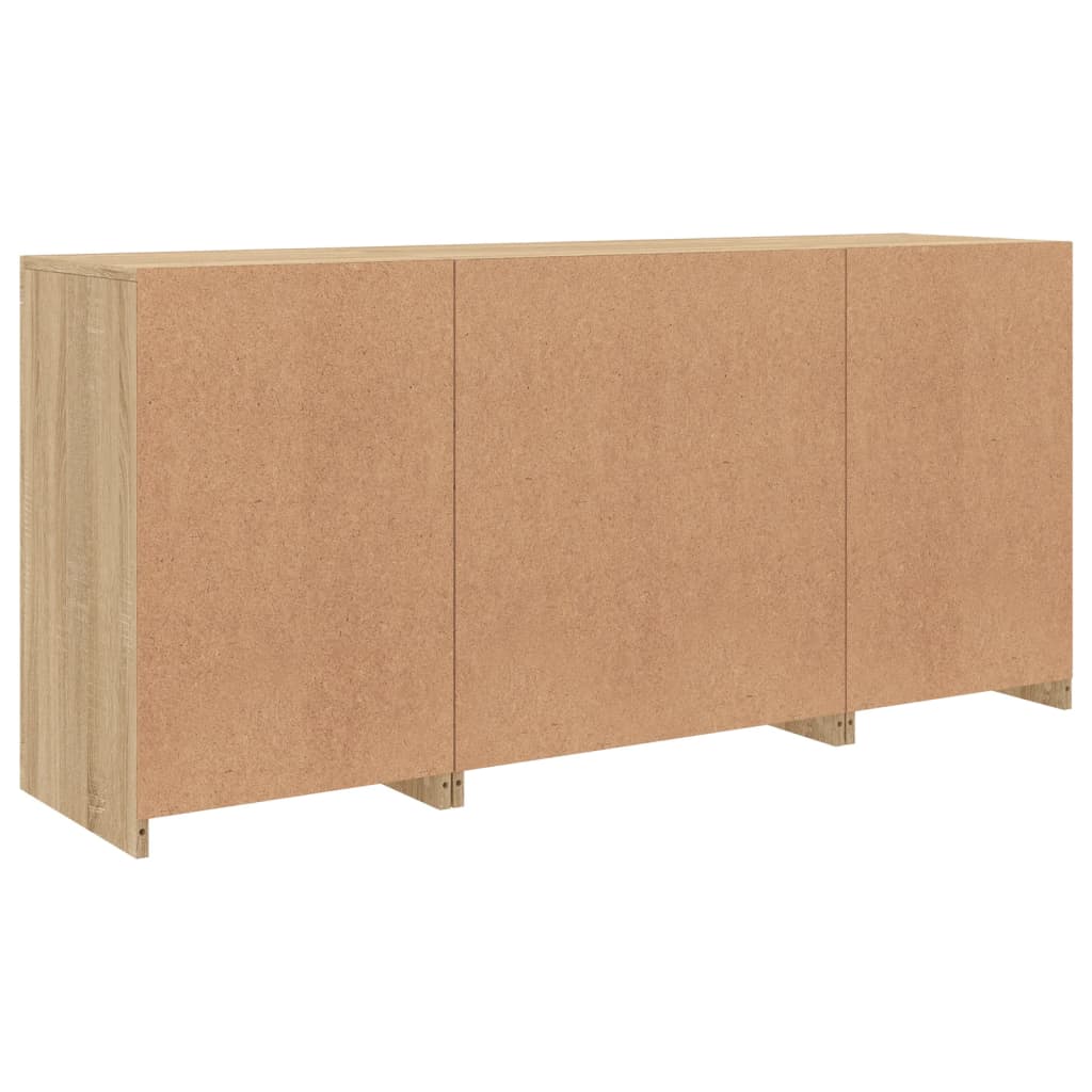 Ντουλάπι με LED Sonoma Δρυς 142,5x37x67 εκ. - Pakobazaar