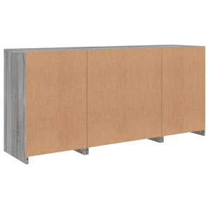 Μπουφές με LED Γκρι Sonoma 142,5x37x67 εκ. - Pakobazaar