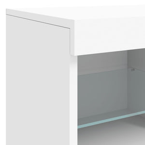 Μπουφές με Φώτα LED Λευκός 163 x 37 x 67 εκ. - Pakobazaar