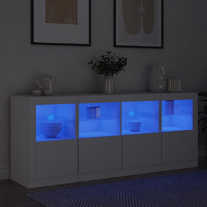 Μπουφές με Φώτα LED Λευκός 163 x 37 x 67 εκ. - Pakobazaar