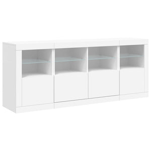 Μπουφές με Φώτα LED Λευκός 163 x 37 x 67 εκ. - Pakobazaar