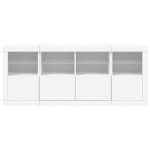Μπουφές με Φώτα LED Λευκός 163 x 37 x 67 εκ. - Pakobazaar