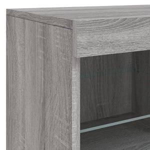 Μπουφές με LED Γκρι Sonoma 163 x 37 x 67 εκ. - Pakobazaar